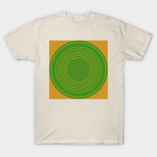 Intertwined orange and green circles T-Shirt